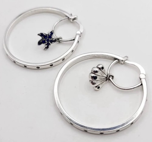 925 sterling silver large hoop - 925,
