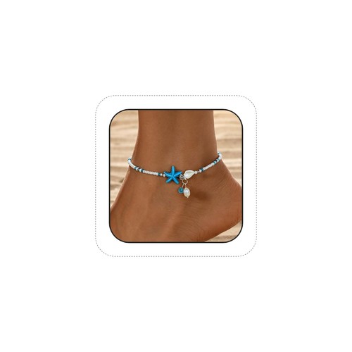 Beaded ankle bracelets boho - beaded,