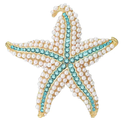 Large starfish rhinestone - large,