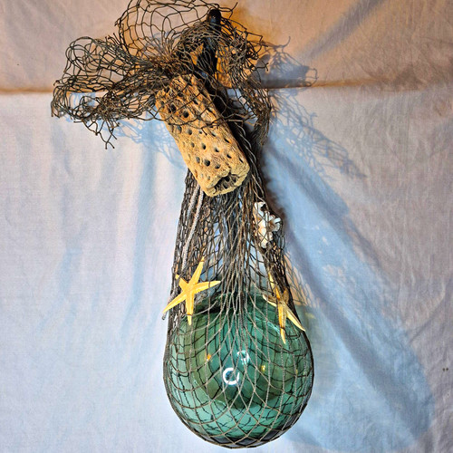 Japanese green glass fishing - green,