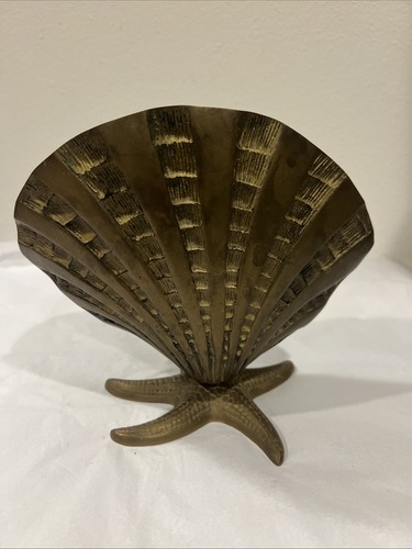 Vintage brass sea - sea, shell