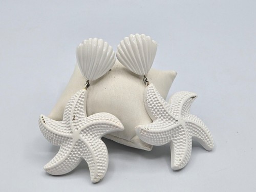 Large white starfish clam - white,